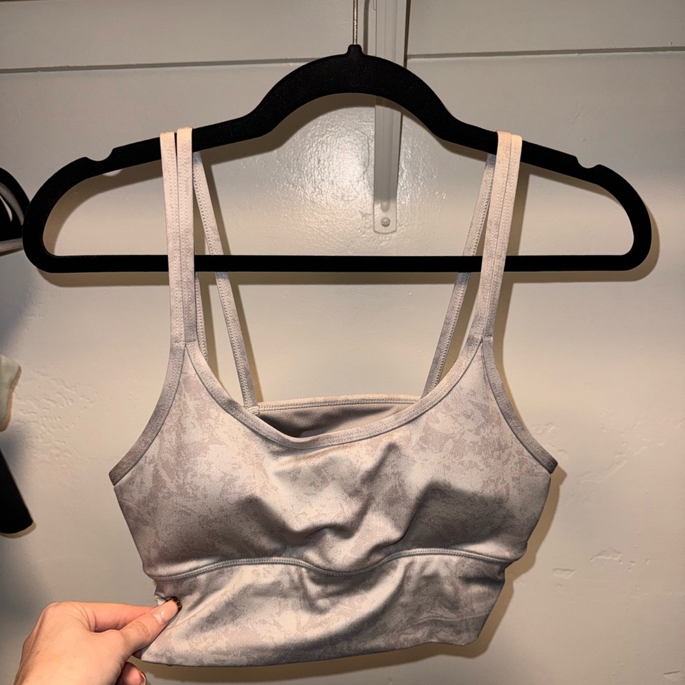 Paragon Light Gray Radiate Sports Bra